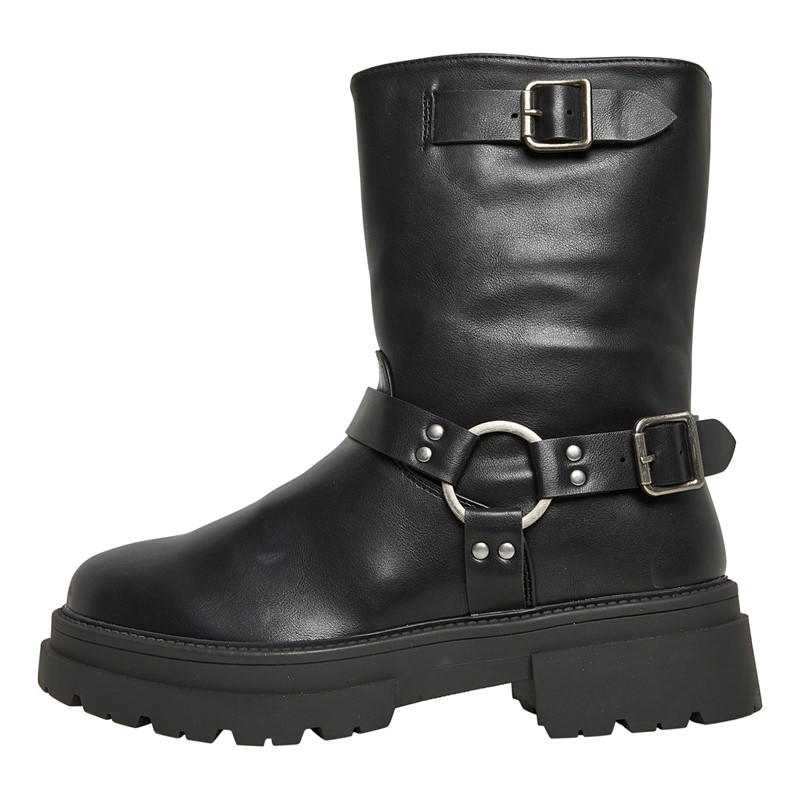 Truffle Collection Womens Perth Biker Boots Black