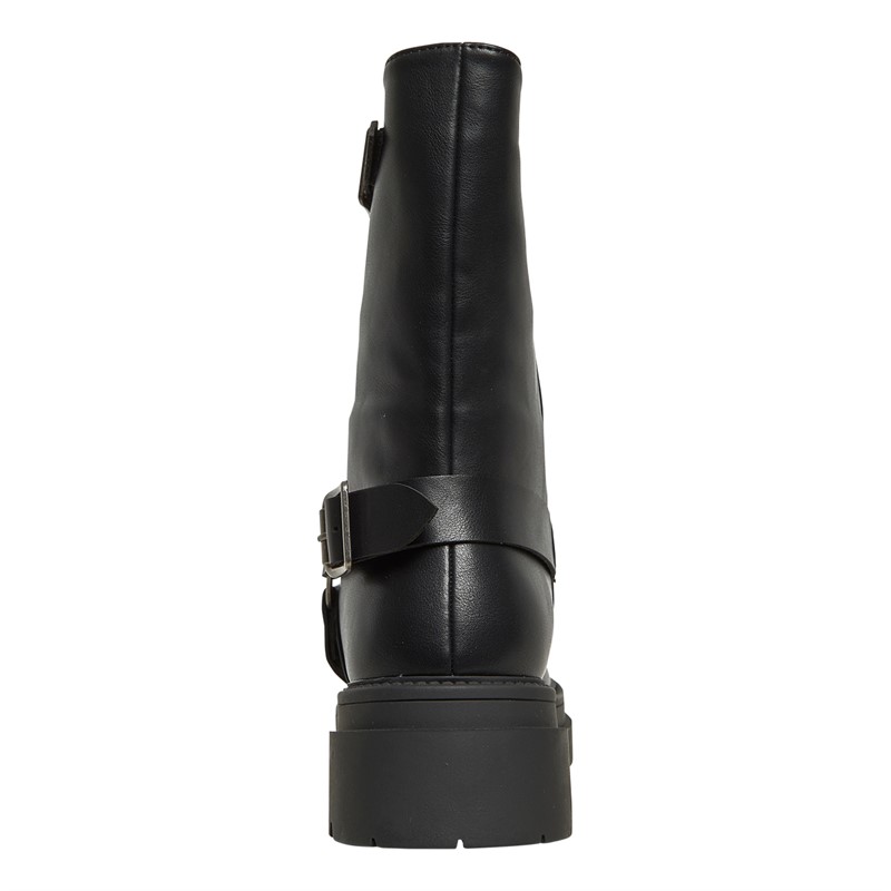 Truffle Collection Womens Perth Biker Boots Black