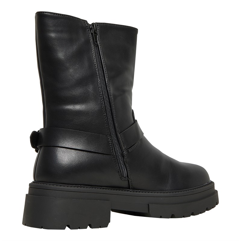 Truffle Collection Womens Perth Biker Boots Black