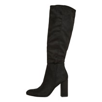 Truffle Collection Womens Aquila Heeled Knee High Boots Black