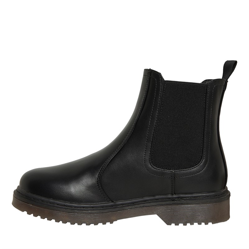 Truffle Collection Womens Buk Chelsea Boots Black PU