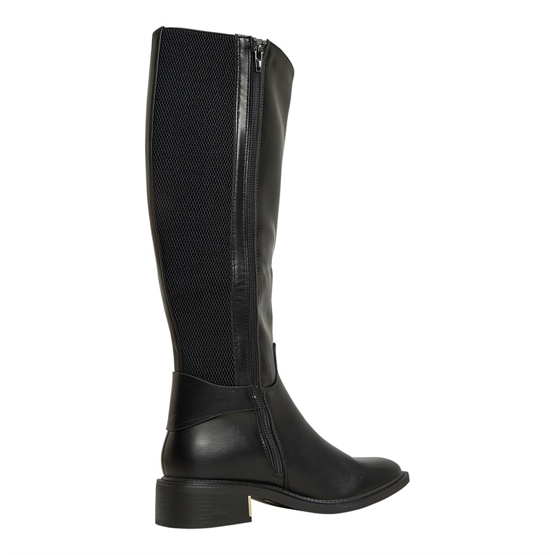 Truffle Collection Womens Latte Knee High Boots Black