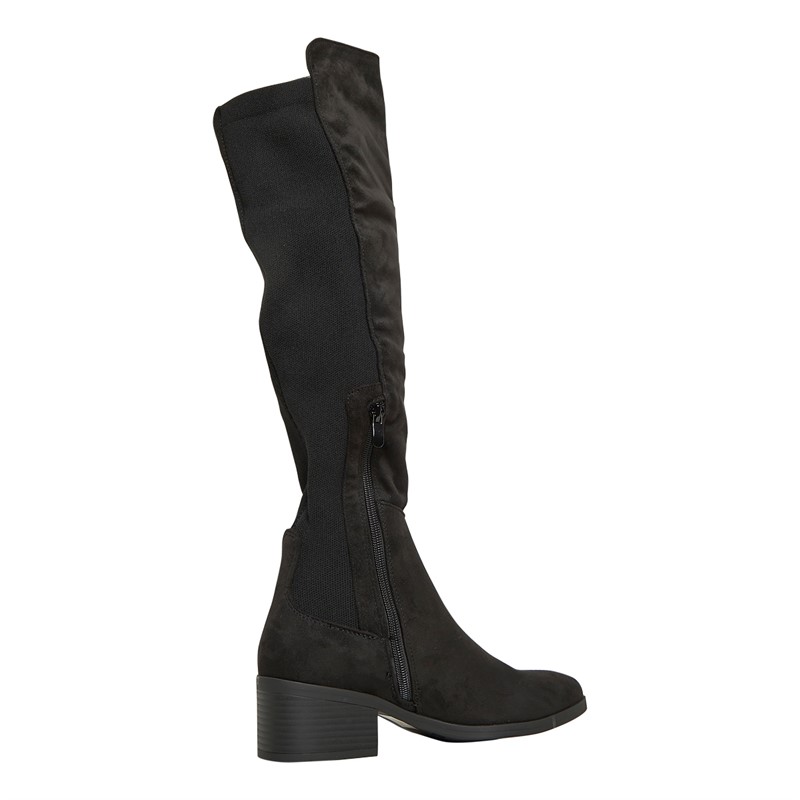 Truffle Collection Womens Bellini Knee High Boots Black