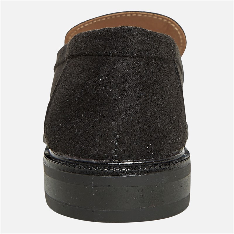 Truffle Collection Womens Cadillac Loafers Black Micro