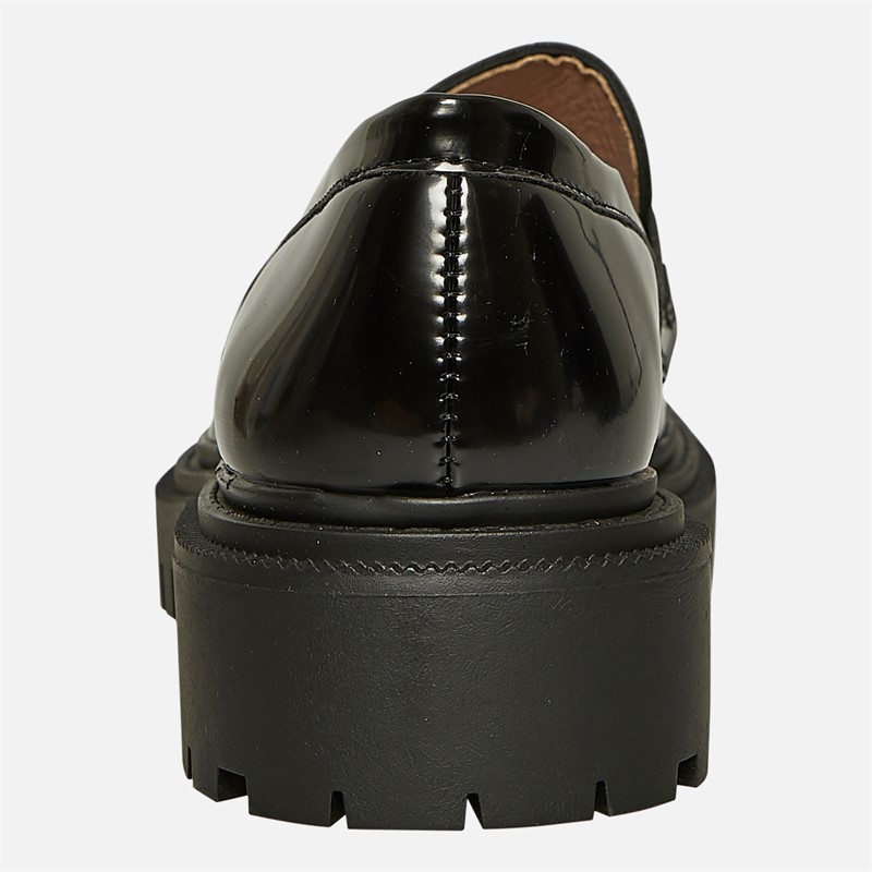 Truffle Collection Womens Cabernet Chunky Loafers Black