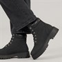 Truffle Collection Womens Fexton Wide Fit Boots Black Nubuck PU