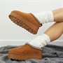 Truffle Collection Womens Vimto Chunky Warm Lined Aztec Slippers Chestnut Micro