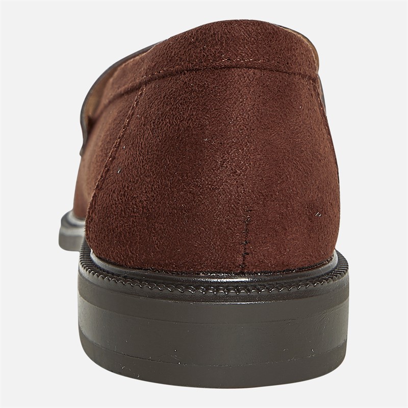 Truffle Collection Womens Cadillac Loafers Chocolate Micro