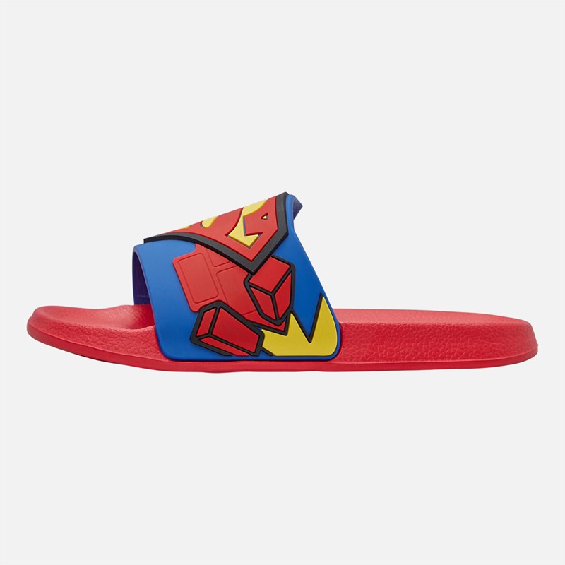 Superman z logo klapki dla chłopca kolor Czerwony/Multi