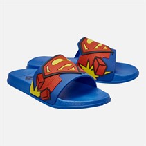 Superman Klapki z z logo dla chłopca kolor Niebieski/Multi