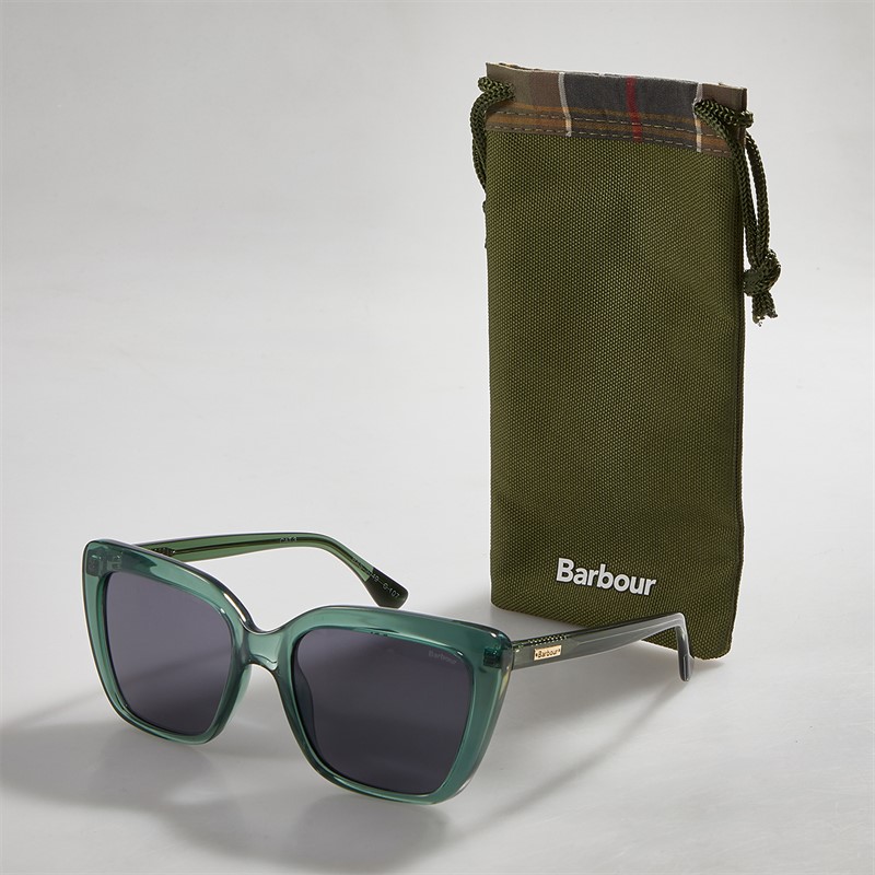 Barbour Damen Sonnenbrillen Shiny Green Crystal