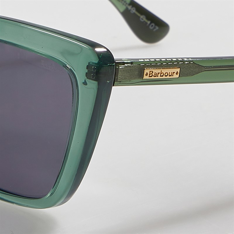 Barbour Damen Sonnenbrillen Shiny Green Crystal