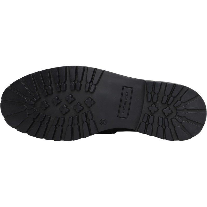 H By HUDSON Mens Radcliffe Leather Loafers Black