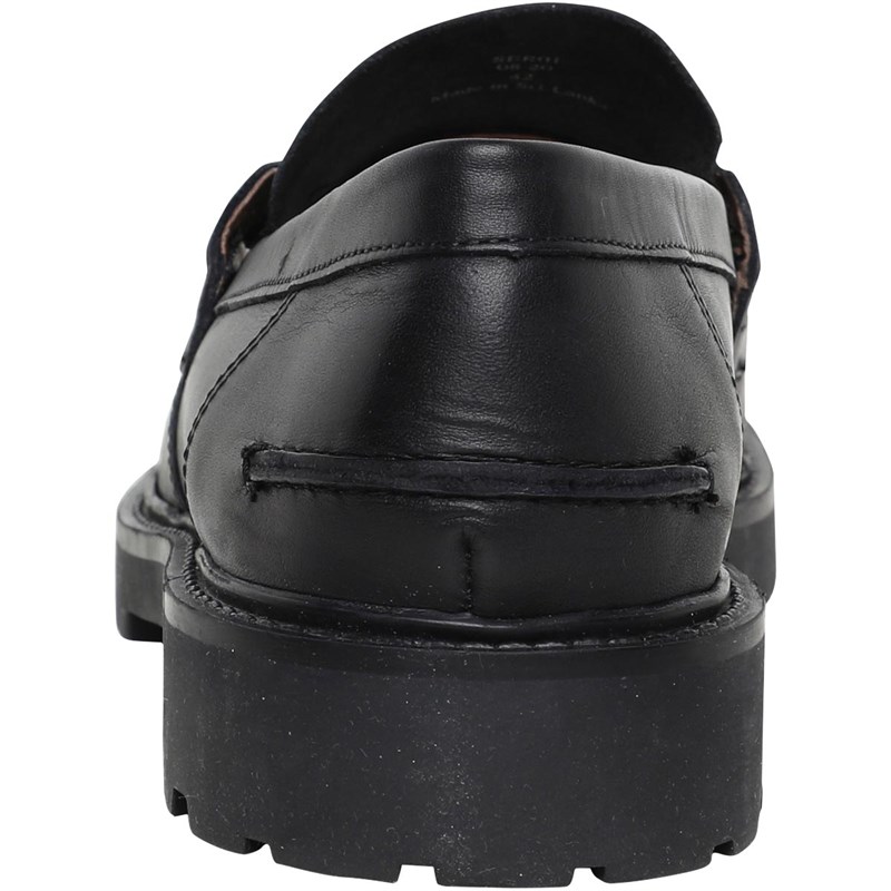 H By HUDSON Mens Radcliffe Leather Loafers Black