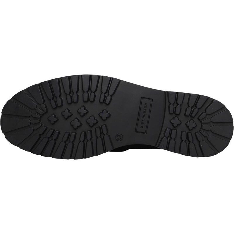 H By HUDSON Mens Radcliffe Suede Loafers Black