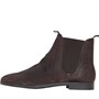 H By HUDSON Mens Atherstone Suede Chelsea Boots Brown