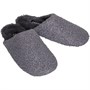 L'amore Couture Dames Fluff Pantoffels Donkergrijs