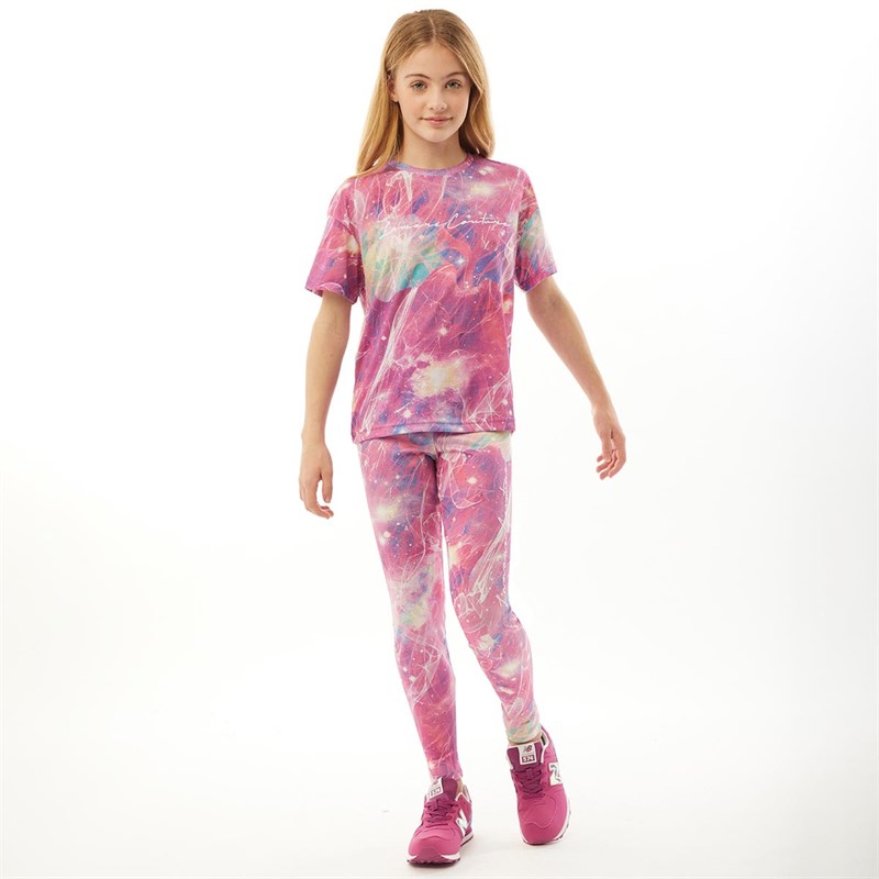 L'amore Couture Mädchen Lazers Leggins Rosa