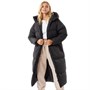 L'amore Couture Dames Fields Maxi Length Donsjassen Zwart