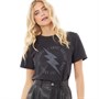 L'amore Couture Damskie Lightening T-shirty Sprany Czarny