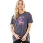 L'amore Couture Dames Crescent T-shirts Antraciet