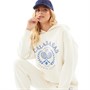 L'amore Couture Damskie Club Oversized Bluzy z kapturami Ecru
