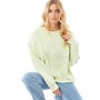 L'amore Couture Womens La Luna Oversized Sweatshirt Light Sage