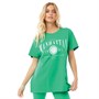 L'amore Couture Womens Manhattan Oversized T-Shirt Green