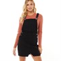L'amore Couture Womens Carolina Dungaree Dress Black