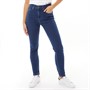 L'amore Couture Womens Georgia Skinny Jeans Mid Blue Wash