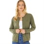 L'amore Couture Womens Forever Cardigan Khaki