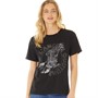 L'amore Couture Womens Swoop T-Shirt Black
