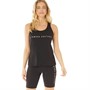 L'amore Couture Womens Love Vest And Cycling Shorts Twin Set Black