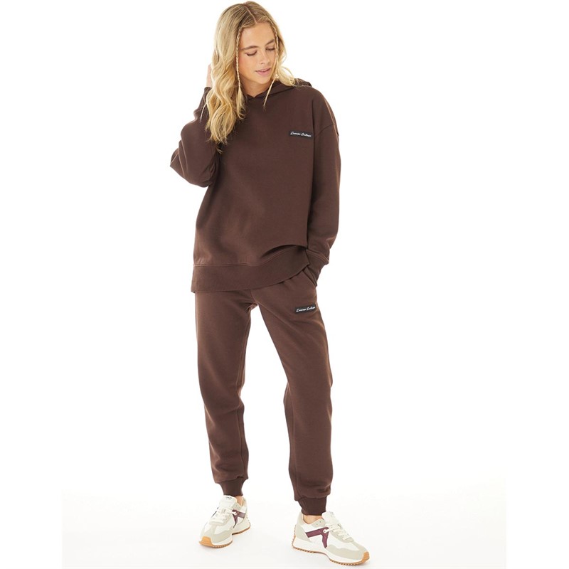 L'amore Couture Womens Monton Joggers Brown