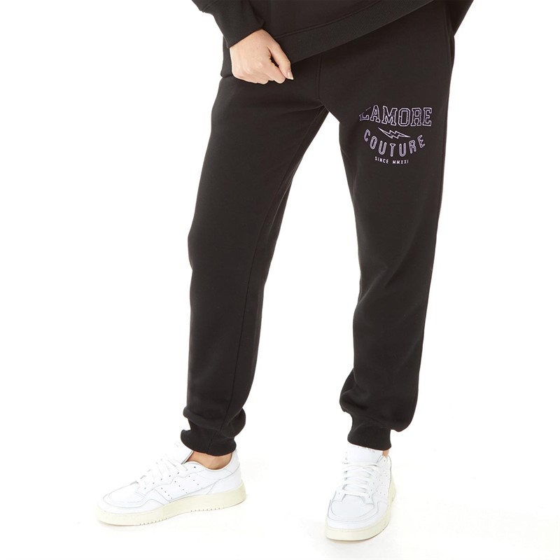 L'amore Couture Womens Voltage Joggers Black