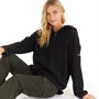 L'amore Couture Womens Ulla 1/4 Zip Fleece Black