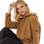 L'amore Couture Womens Ulla 1/4 Zip Fleece Tan