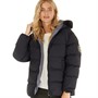 L'amore Couture Womens Cherie Puffer Coat Black