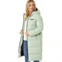 L'amore Couture Womens Savannah Puffer Coat Sage