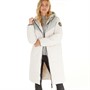 L'amore Couture Womens Olympus Puffer Coat Ecru