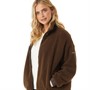 L'amore Couture Womens Dahlia Fleece Brown