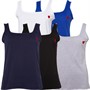 L'amore Couture Womens L'amore Isla Five Pack Vests Black/White/Grey/Navy/Cobalt