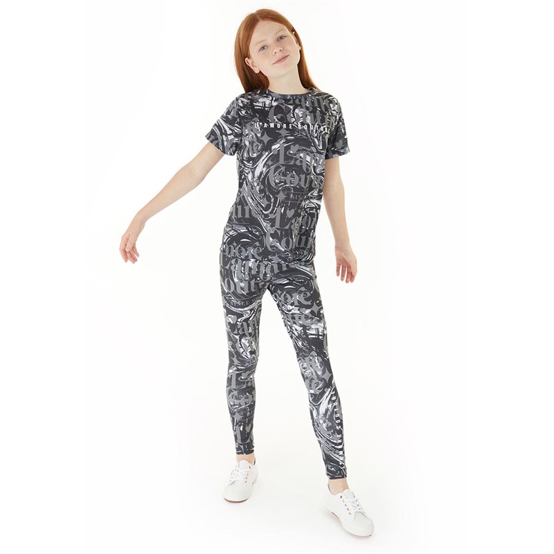 L'amore Couture Girls Stellar T-Shirt Black