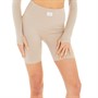 L'amore Couture Womens Ella Seamless Cycling Shorts Taupe
