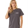 L'amore Couture Womens Helena Oversized T-Shirt Charcoal