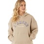 L'amore Couture Womens Stacy Oversized Hoodie Taupe