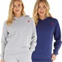 L'amore Couture Womens Shine Two Pack Hoodies Light Grey Marl/Pageant Blue