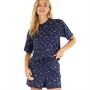 L'amore Couture Womens Mia Shortie Set Navy