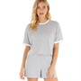 L'amore Couture Womens Jazmin Shortie Set Grey Marl