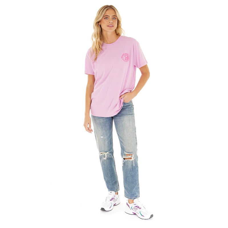 L'amore Couture Womens Smile T-Shirt Pale Pink